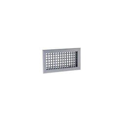 Grille de soufflage double déflexion à ailettes réglables. Finition aluminium anodisé - AC 102D F3 600x300 - 11050591 ALDES - 11050591