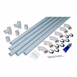 Coude 45° Ø 51 mm F/F - Fournisseur: ALDES - Reference: 11070234 - Kit 1 prise - 3 Barre de conduit Ø 51-L 2,5 m - 6 Collier  ...