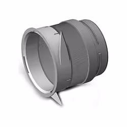 Manchette Trident avec raccord souple D125 Compatible Optiflex ⌀90 Produit de haute qualité, colisage soigné, expédié depuis  ...