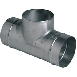 Aldes - Té équerre Galva pour vmc Ø160x125