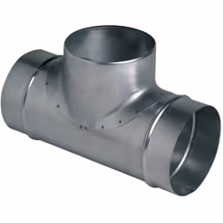 Té équerre Galva pour VMC Ø200x200