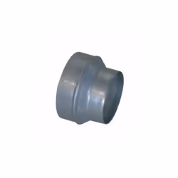 Réduction conique concentrique galvanisée permettant le raccordement de deux conduits de diamètres différents.