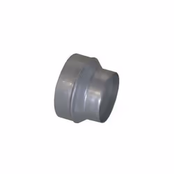 Réduction conique concentrique galvanisée permettant le raccordement de deux conduits de diamètres différents.