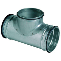 Aldes - Té équerre 90° galva - te ⌀200/125 + joints - 11098010 11098010