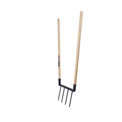 Spear & Jackson Éco'biofourche 4 dents - Manche en bois