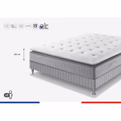 Ens EXTENSION 160x200 matelas H29 ressort ensachés, ferme, sommier