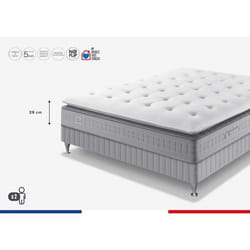 Ens EXTENSION 160x200 matelas H29 ressort ensachés, ferme, sommier