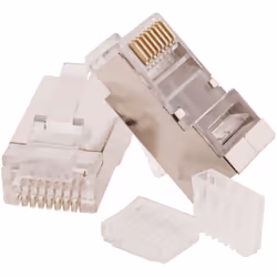 Zenitech - Lot de 2 fiches RJ45 prêts à monter pour connection réseau