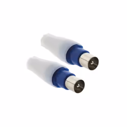 2 Fiches TV mâles, sortie droite, diamètre 9.52mm.Référence 1652 - Pour Électricité , Accessoires électrique .2 Fiches TV mâl ...