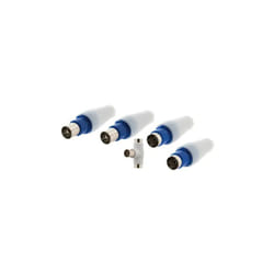 5 Fiches tv, 2 mâles, 2 femelles, 1 té de dérivation, diamètre 9.52mm.