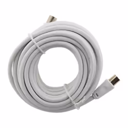 Prolongateur TV mâle/mâle + adaptateur F/F 2m - Zenitech