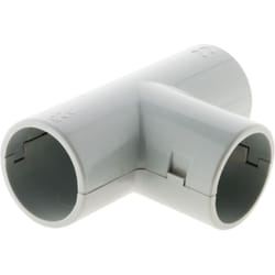 Zenitech - Lot de 5 Tés pour tube irl Ø25mm - Gris