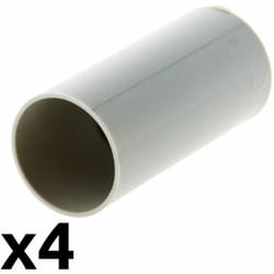 Zenitech - Manchon irl pour conduits ø 20mm gris lot de 4