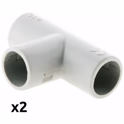 Caractéristiques du lot de Tés de dérivation tube IRL Ø16/20/25mm - Zenitech : Modèle : lot de Tés de dérivation Couleur(s) : ...