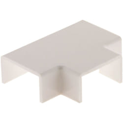 Zenitech - Té pour moulure - 20 x 10mm - Blanc