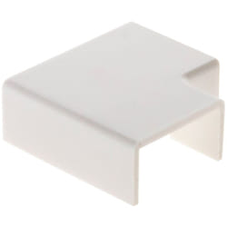 Zenitech - Lot de 4 angles plats 20 x 10mm - Blanc