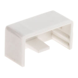 Zenitech - Lot de 4 embouts pour moulure 20 x 10mm - Blanc