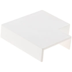 Zenitech - Lot de 4 angles plats 30 x 10mm - Blanc