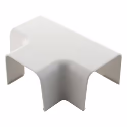Jonction en T/angle goulotte 80x60mm - Blanc RAL 9001 - Zenitech