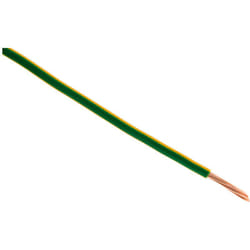 Câble d'alimentation électrique H07V-R 6mm² jaune et vert - 5m Zenitech