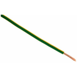 Câble d'alimentation électrique H07V-R 6mm² jaune et vert - 10m Zenitech