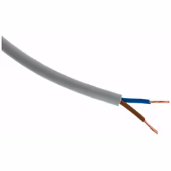 Description générale Le câble d'alimentation H05VV-F 2x 1.5mm² est un câble souple conçu pour un usage domestique. Il est idé ...