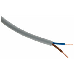 Câble d'alimentation électrique H05VV-F 2x1,5mm² gris - 25m - Zenitech