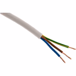 Câble dalimentation électrique HO5VV-F 3G1 Blanc - 25m - Zenitech