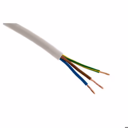 Câble dalimentation - Zenitech - H05VV-F 3G1mm² - Blanc - 5m - Souple