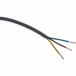 Caractéristiques du câble d'alimentation électrique H05VV-F 3G6mm² noir - 100m - Zenitech : Modèle : câble d'alimentation éle ...