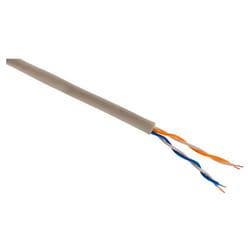 Zenitech - Câble téléphone - 2 paires 0,6mm² - ivoire - 5m