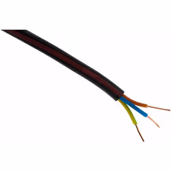 Description générale Câble d'alimentation électrique U1000R2V de type 3G1,5mm², conçu pour des applications domestiques et in ...