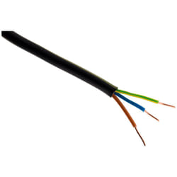 Câble d'alimentation électrique U-1000 R2V 3G2,5mm² noir - 5m Zenitech
