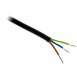 Câble d'alimentation électrique U-1000 R2V 3G6mm² noir - 100m Zenitech