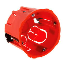 Boîte placo appareillage vis et griffes - Ø67x50mm + vis - Rouge - Zenitech