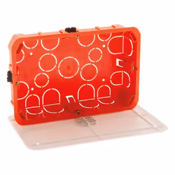 Boîte de dérivation cloison sèche 170x110x40mm - Rouge - Zenitech