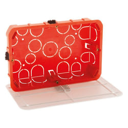 Boîte de dérivation cloison sèche 170x110x40mm - Rouge - Zenitech