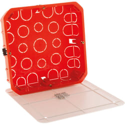 Zenitech - Boîte de dérivation cloison sèche 170x170x45mm - Rouge