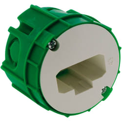 Zenitech - Boîte dcl applique murs pleins Ø54mm - Vert - Blm