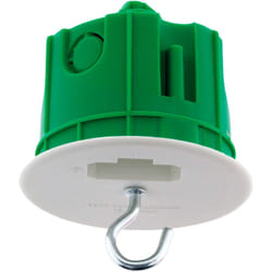 Zenitech - Boîte dcl point de centre murs pleins Ø65mm Vert - Blm