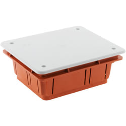 Boîte de dérivation à encastrer 118 x 96 x 50mm - Rouge - Zenitech