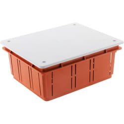 Zenitech - Boîte de dérivation à encastrer 160 x 130 x 70mm - Rouge