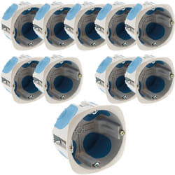 Zenitech - Lot de 10 boîtes encastrement No Air Ø67x40mm - Bleu
