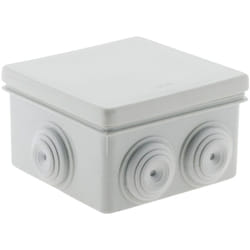 Zenitech - Boîte étanche IP55 carrée 80 x 80 x 46 mm
