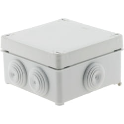 Zenitech - Boîte étanche carrée 100x100x50mm à visser IP55 - Gris