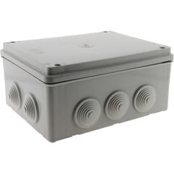 Zenitech - Boîte dérivation IP54 à visser 1/4 de tour 220 x 170 x 105mm - Gris