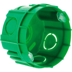 Zenitech - Lot 10 boîtes maçonnerie Ø60x40mm - appareillage vis et griffes - Vert