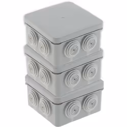 Lot de 3 boîtes étanches IP55 No Airbox 80x42mm - Protec