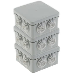 Lot de 3 boîtes étanches IP55 No Airbox 80x42mm - Protec