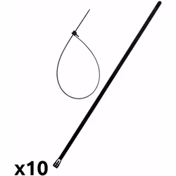 Caractéristiques du lot de colliers réutilisables - 7,6x370mm - noir - Zenitech : Modèle : lot de colliers réutilisables Coul ...
